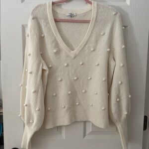 Madewell Raised Polka Dot Sweater